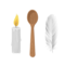 Bedikas Chometz Set 20 Pack | Passover Chametz Search Kit with Candle, Feather & Wooden Spoon | Pesach Tradition Supplies for Home & Classroom